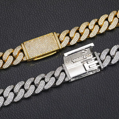 Frost 18mm Oval Link Iced Cuban Bracelet