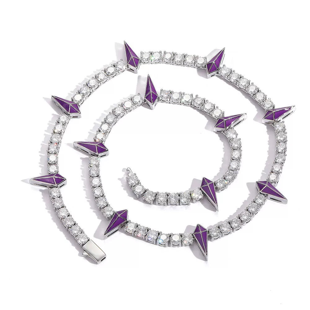 The Star Spike Tennis Chain Necklace