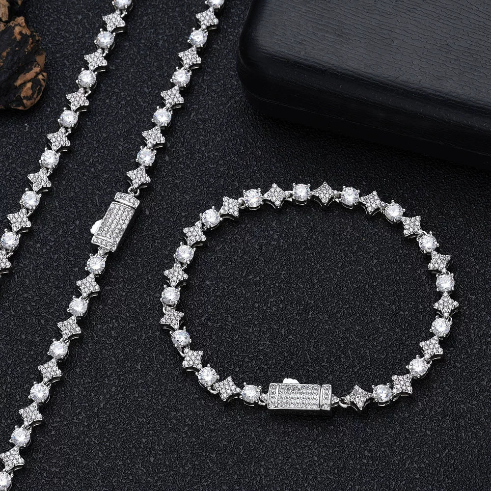Star Link CZ Tennis Bracelet