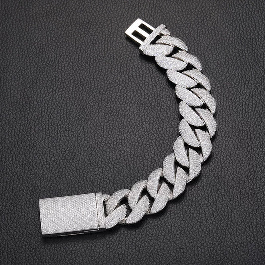 Glacier 20mm Full Iced Cuban Bracelet