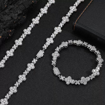 Four-Leaf Clover CZ Bracelet