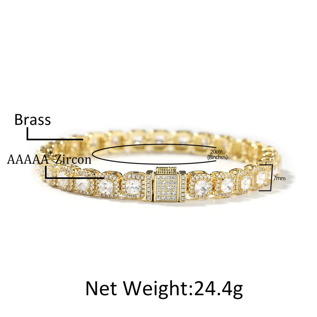 Éclat Cushion Tennis Bracelet