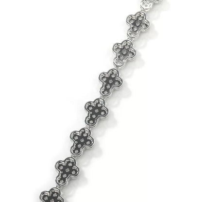 Clover Bloom Iced Flower Bracelet