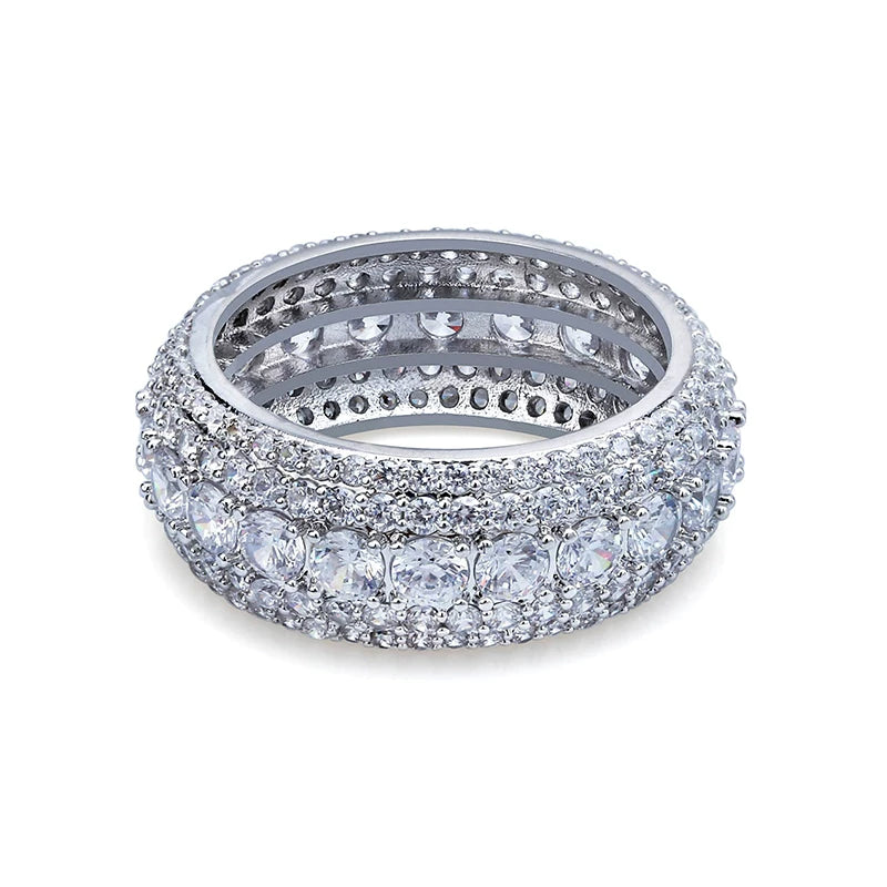 Pave CZ Eternity Band Ring