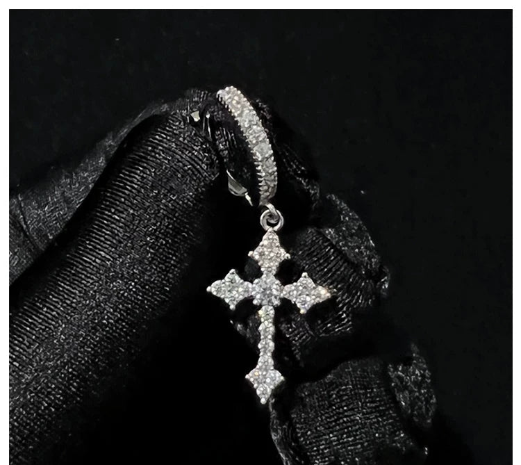 Sanctum Cross Huggie Earrings