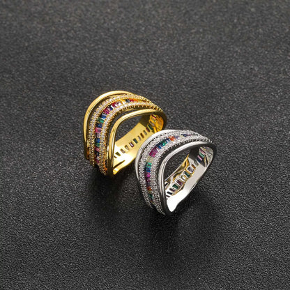 The Rainbow Wave Ring