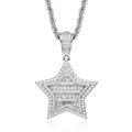 Nova Baguette Star Pendant Necklace