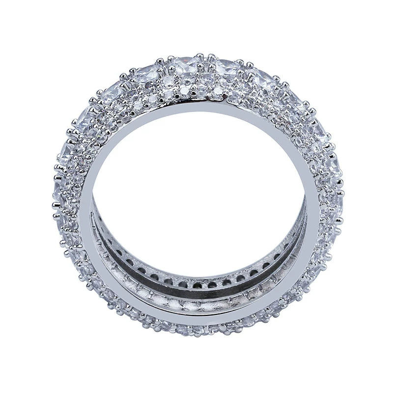 Pave CZ Eternity Band Ring