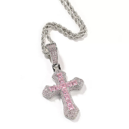 The Spectrum Cross Pendant Necklace