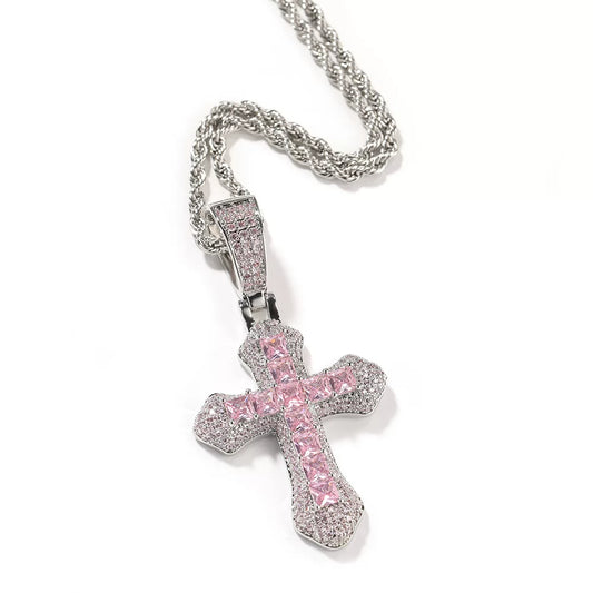 The Spectrum Cross Pendant Necklace