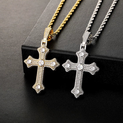 The Baroque Cross Pendant Necklace