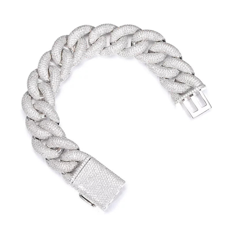 Dome 20mm Iced Cuban Bracelet
