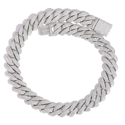 Domino Iced Cuban Link Necklace