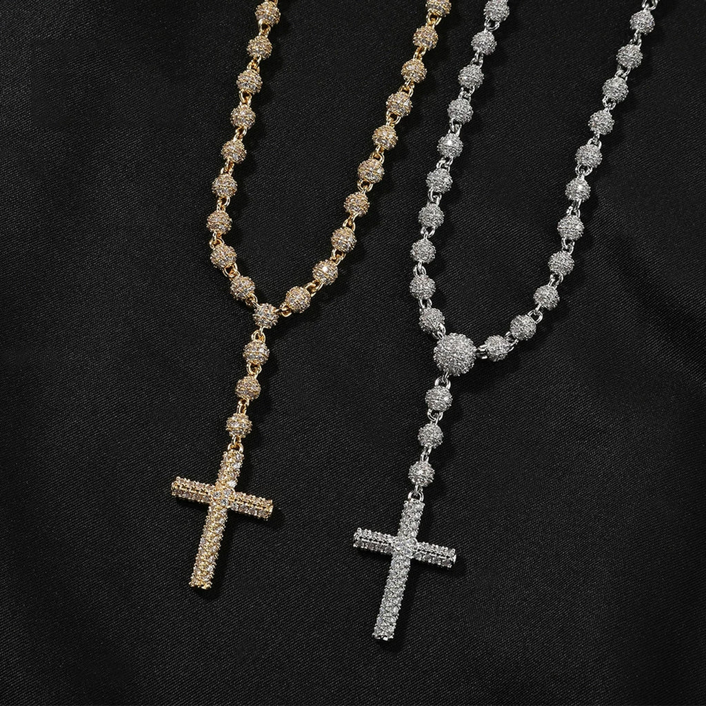 Rosary Cross Necklace