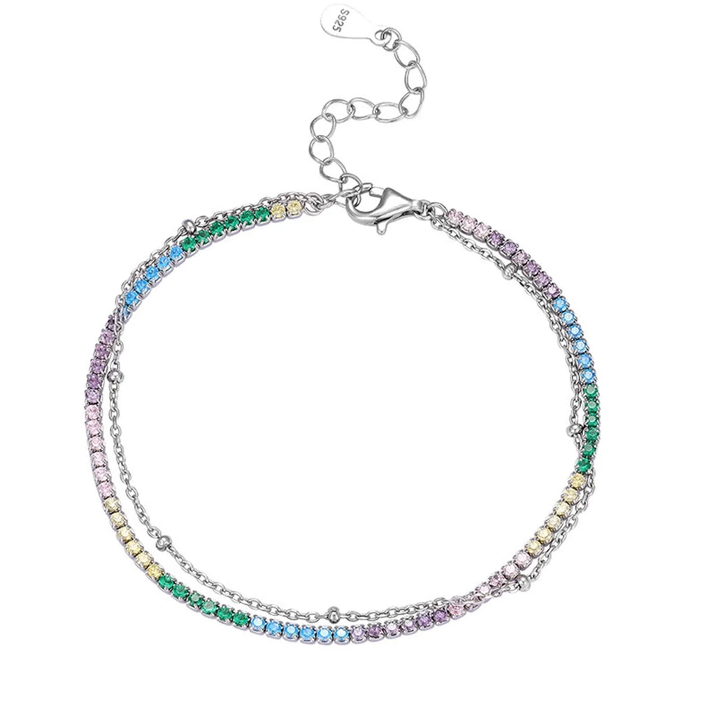 Aurora Double Layer Tennis Bracelet