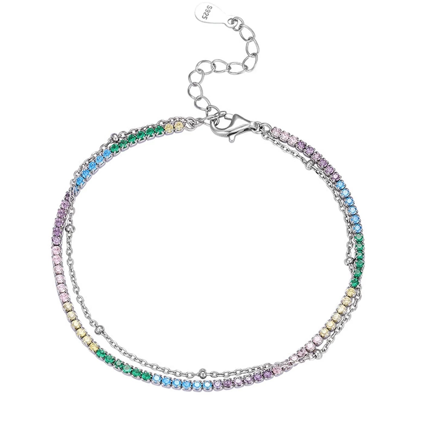 Aurora Double Layer Tennis Bracelet
