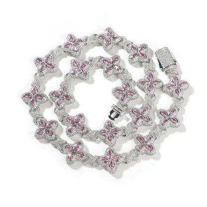 Bloom Marquise Flower Chain Necklace
