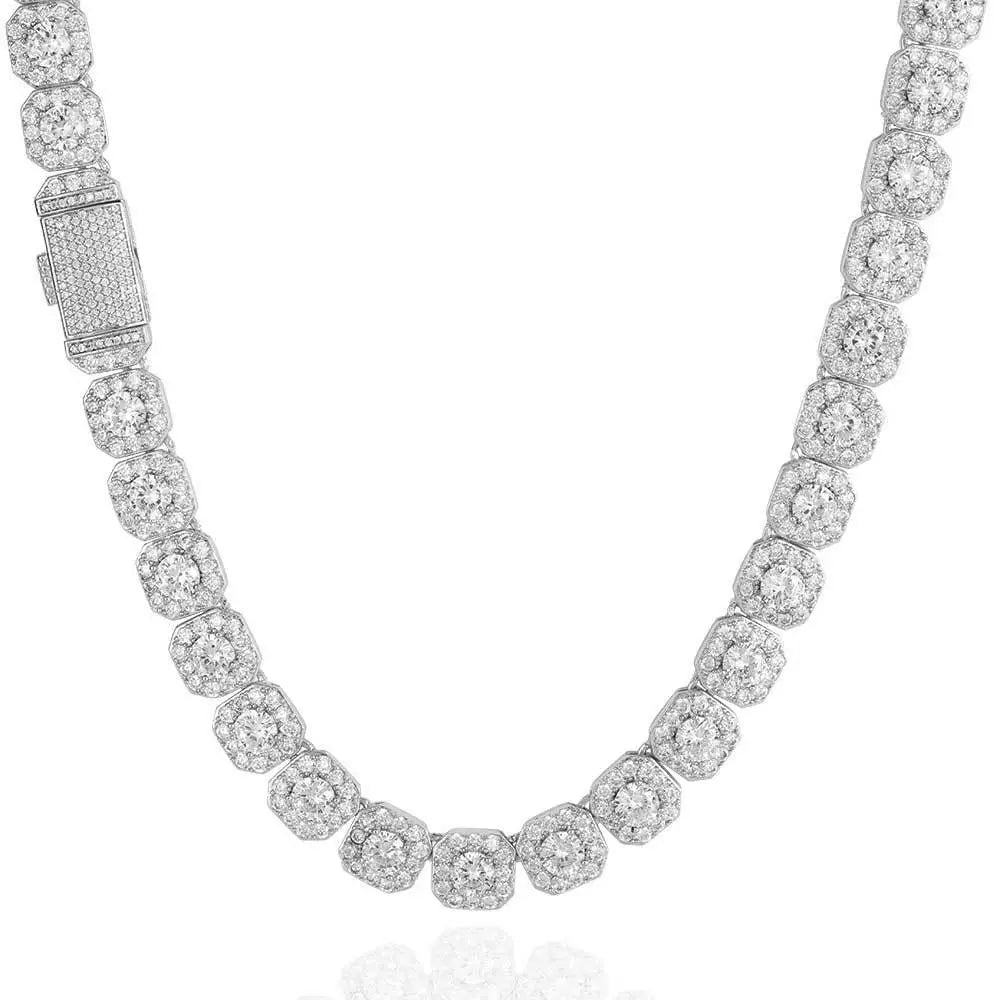 Pinnacle Halo Iced Tennis Chain