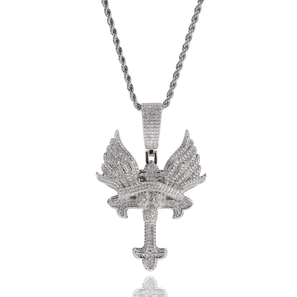 The Seraph Cross Pendant Necklace