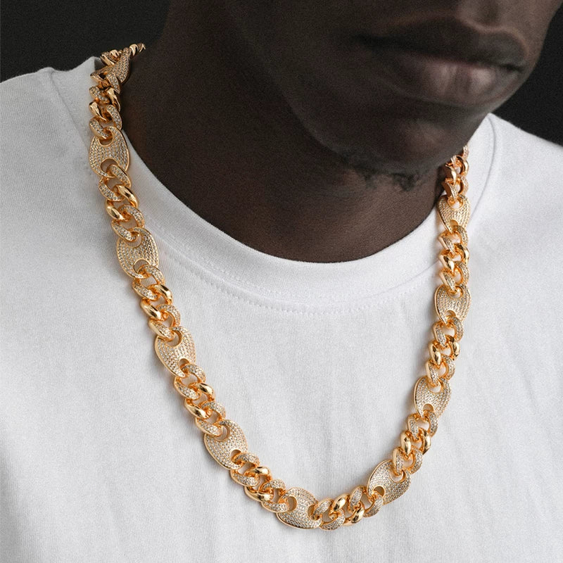 Mariner Cuban Iced Hybrid Necklace