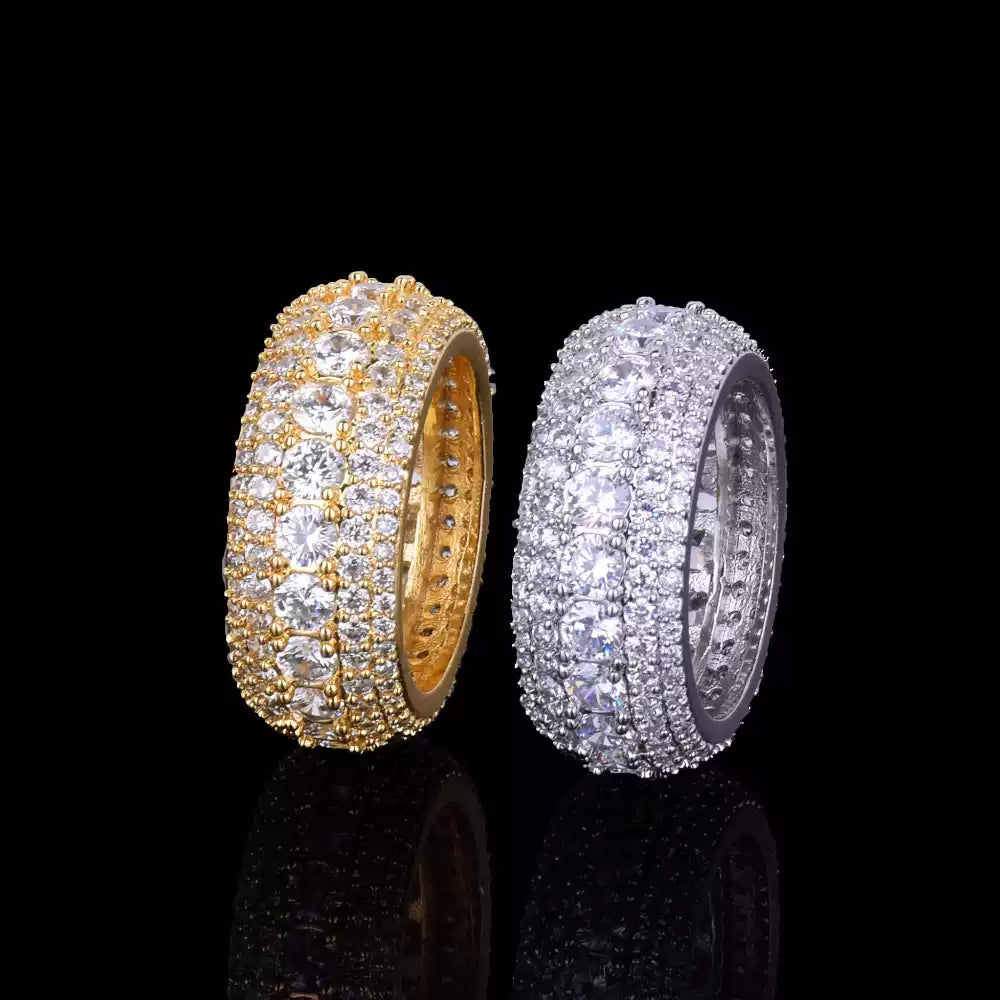 Pave CZ Eternity Band Ring