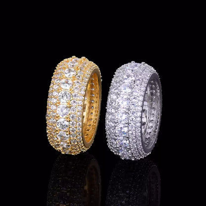 Pave CZ Eternity Band Ring