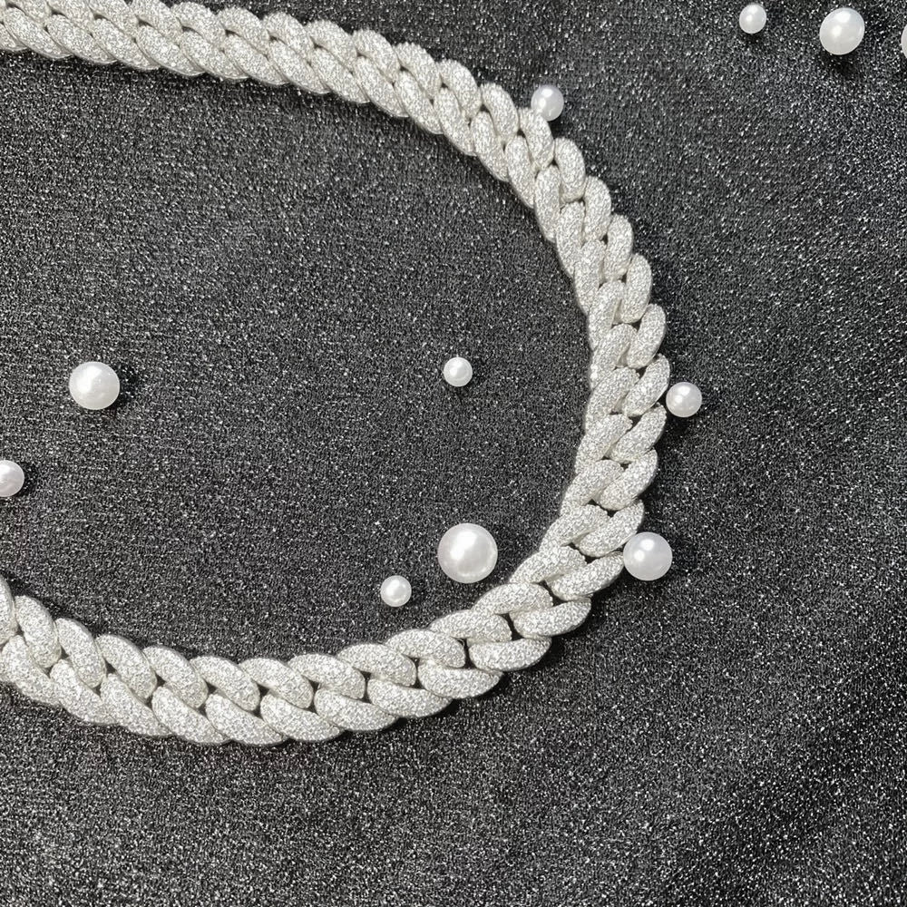 20mm Iced Out Miami Cuban Link Chain Necklace