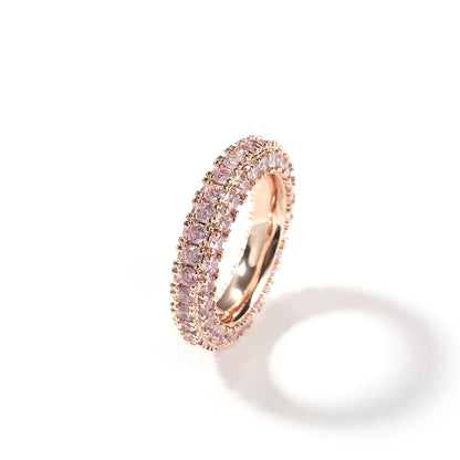 The Triple Row Dome Eternity Ring