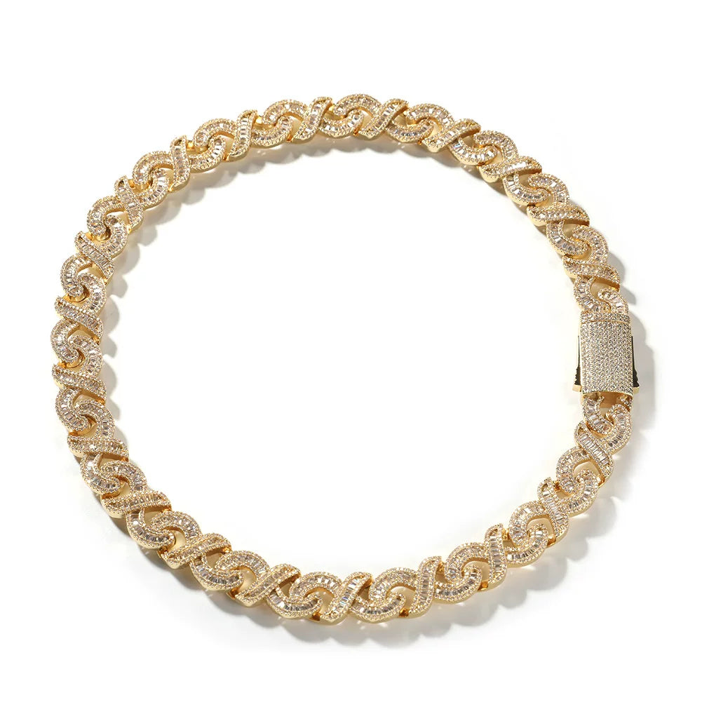 The Double Infinity Cuban Chain Necklace