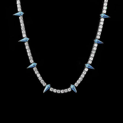 The Star Spike Tennis Chain Necklace