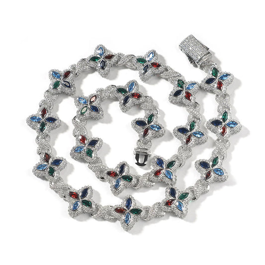 Bloom Marquise Flower Chain Necklace