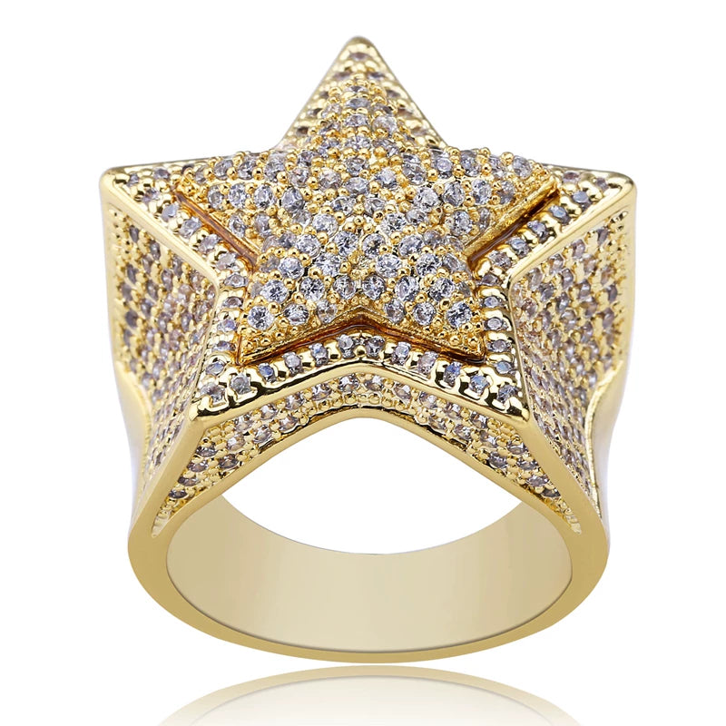 Nova Star Iced Ring