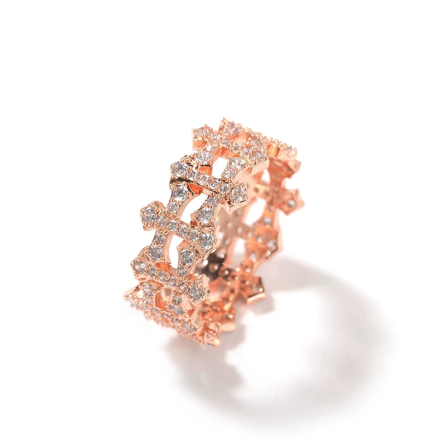 Sanctum Cross Iced Eternity Ring