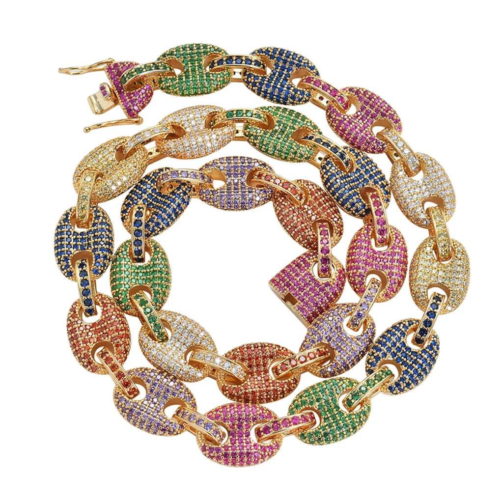 Carnival Iced Mariner Link Necklace