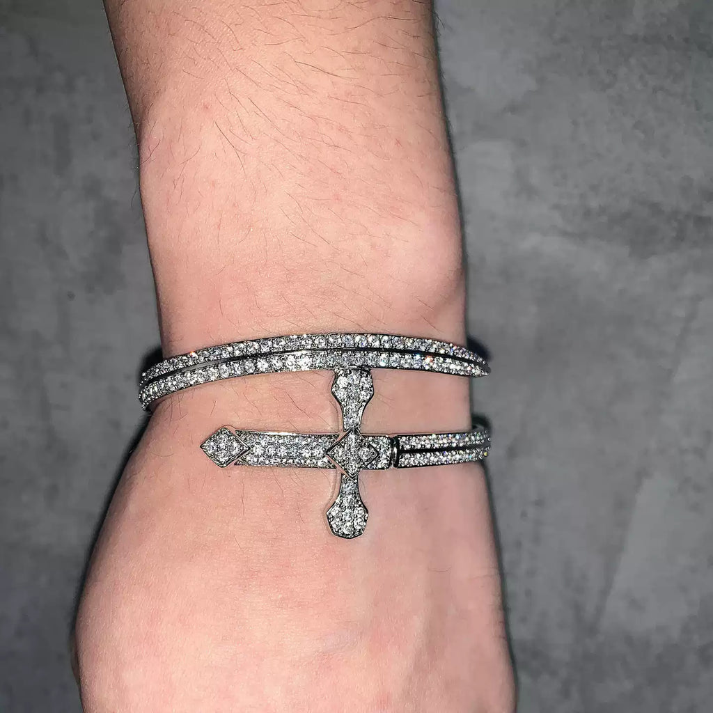 Cross Nail Bangle