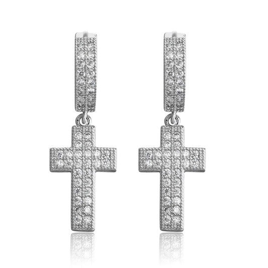 The Cross Drop Huggies