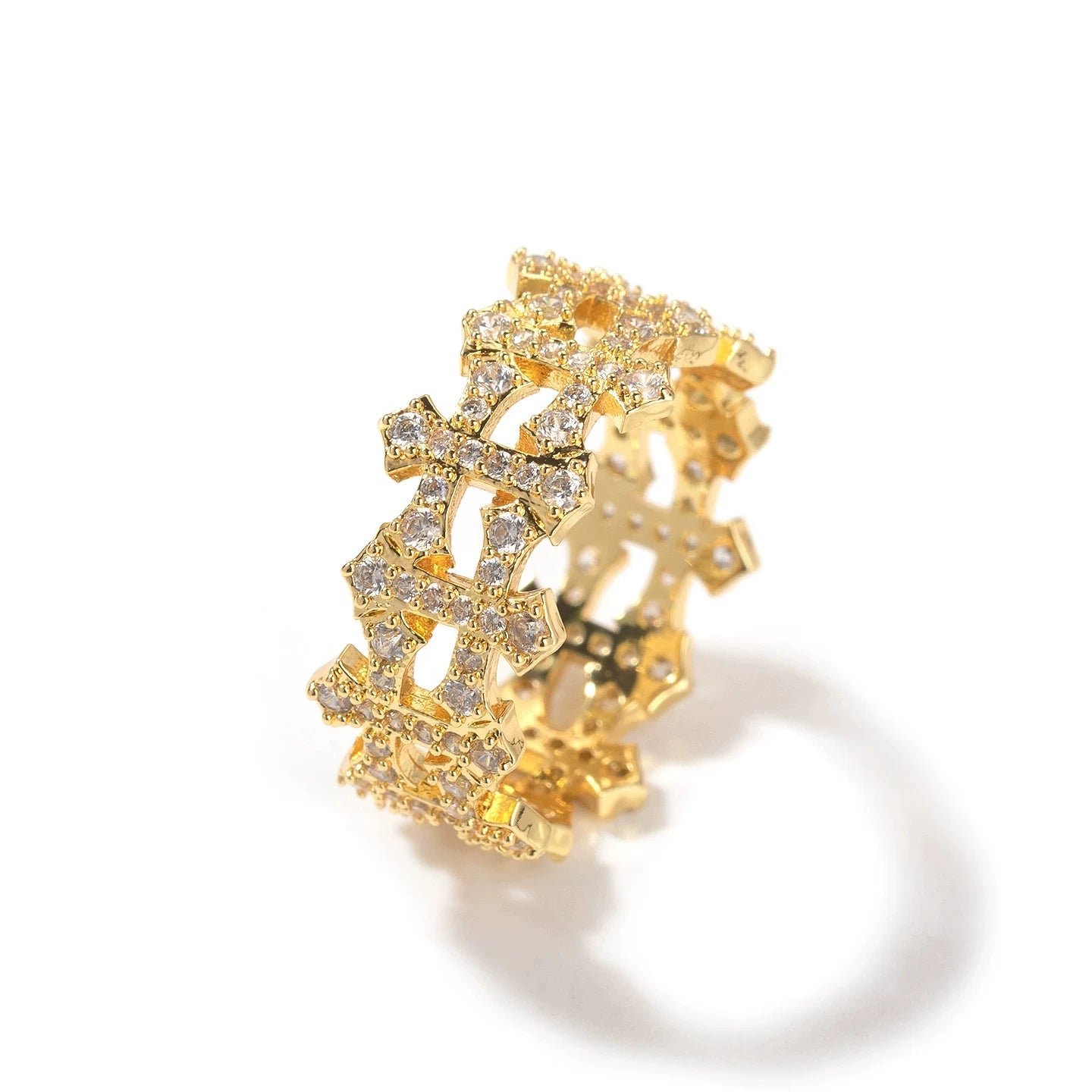 Sanctum Cross Iced Eternity Ring
