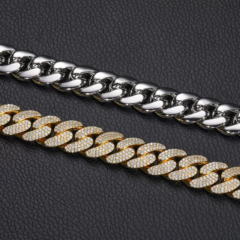 Frost 18mm Oval Link Iced Cuban Bracelet