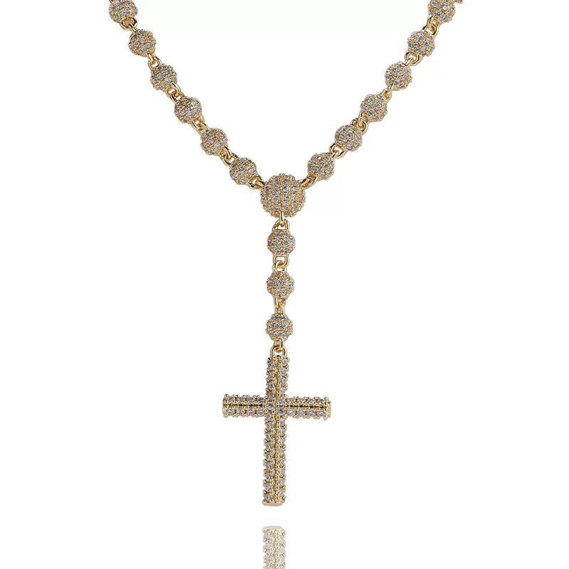 Rosary Cross Necklace