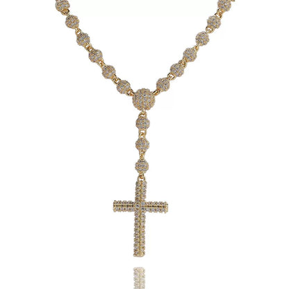 Rosary Cross Necklace