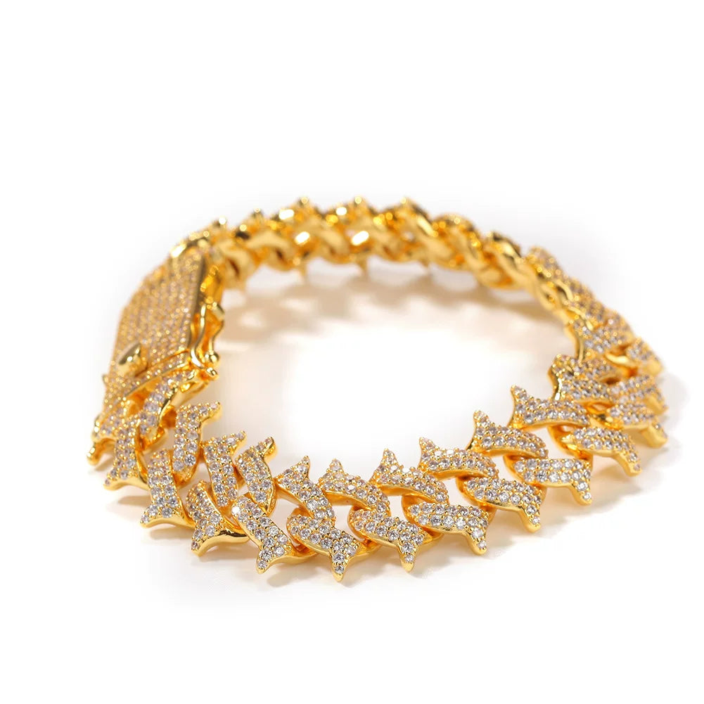Thorns Iced Cuban Link Chain