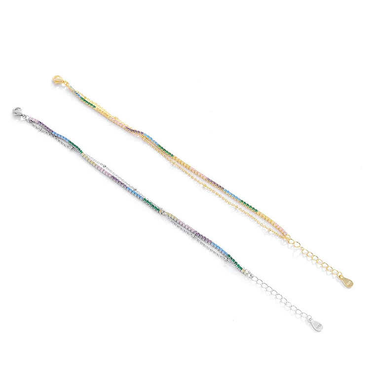Aurora Double Layer Tennis Bracelet