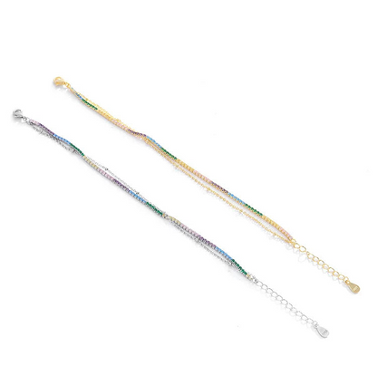 Aurora Double Layer Tennis Bracelet