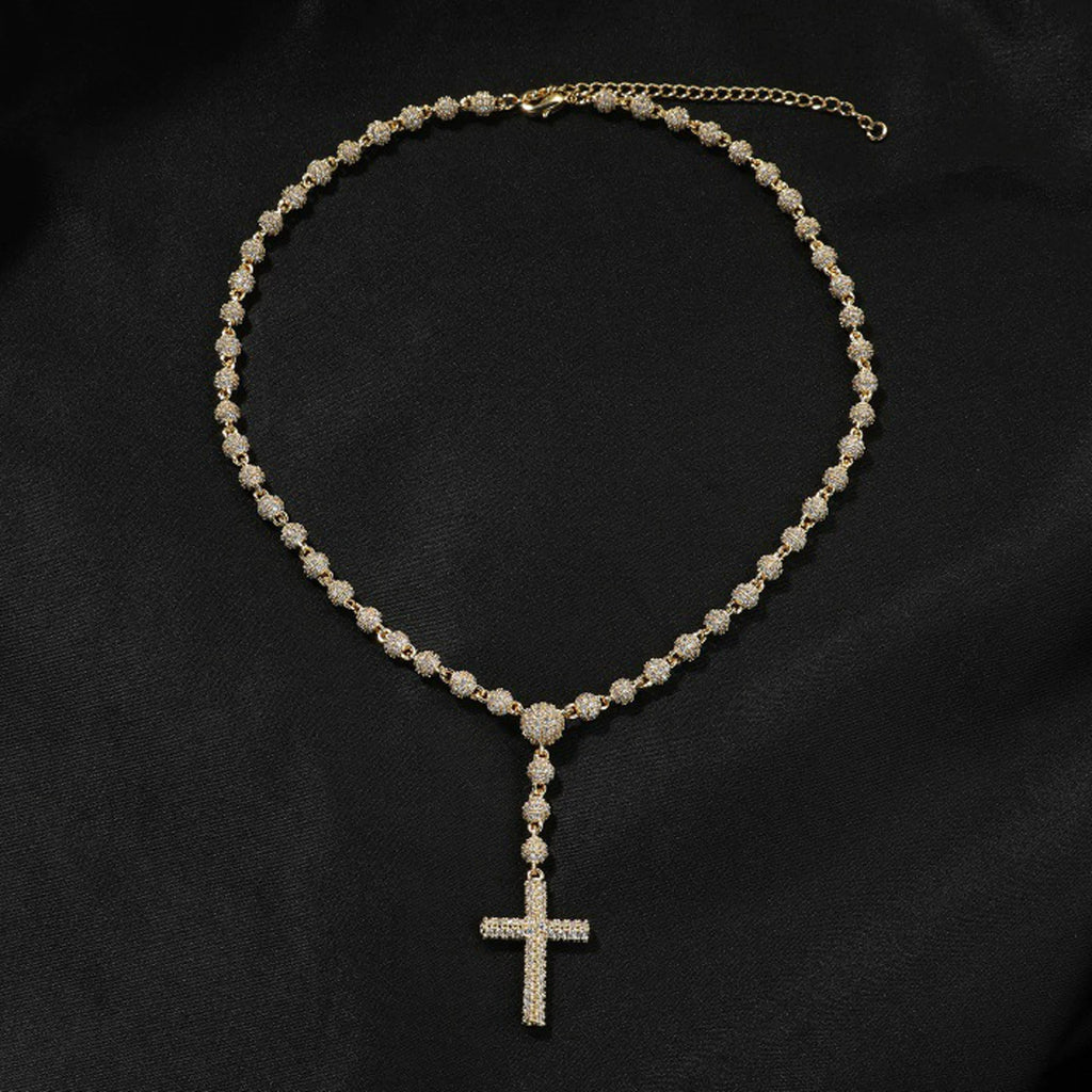 Rosary Cross Necklace