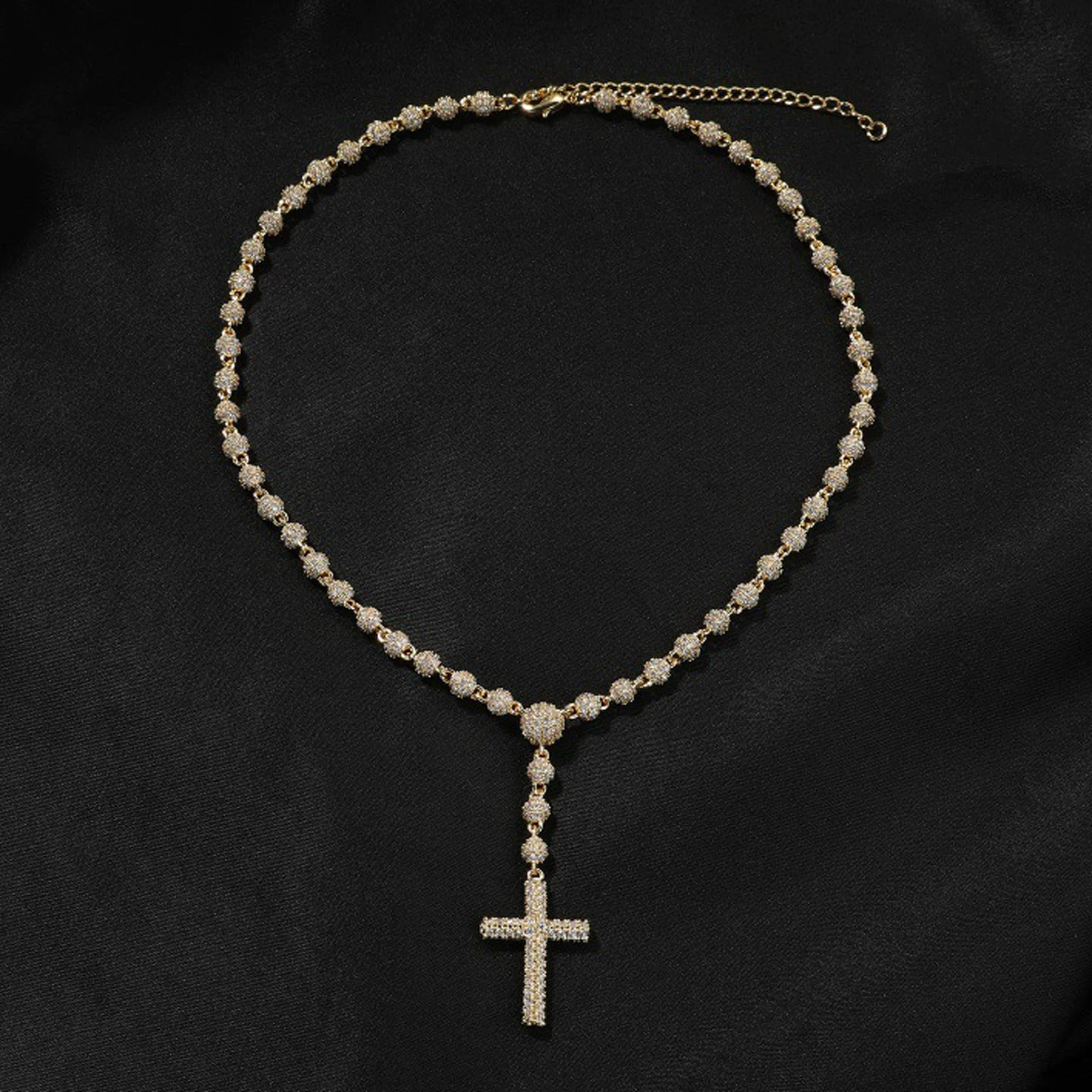 Rosary Cross Necklace
