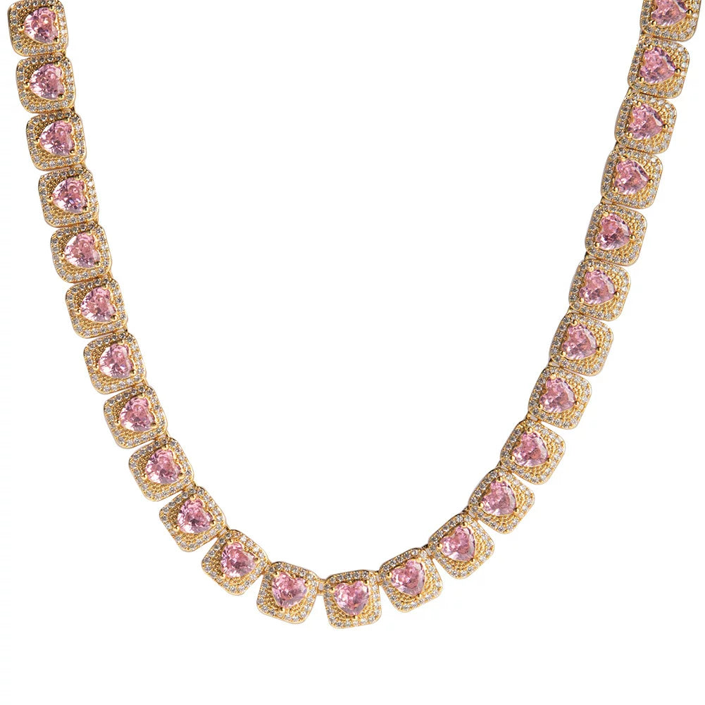 The Sweetheart Tennis Chain Necklace