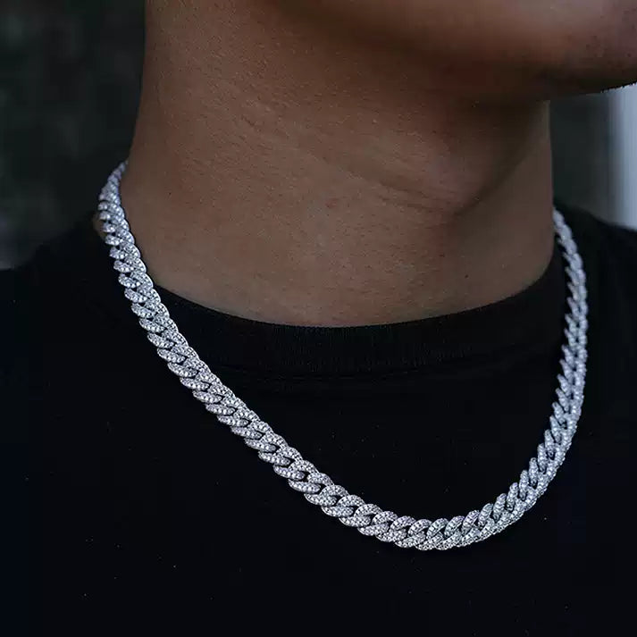 Iced Out Miami Cuban Link Chain Necklace