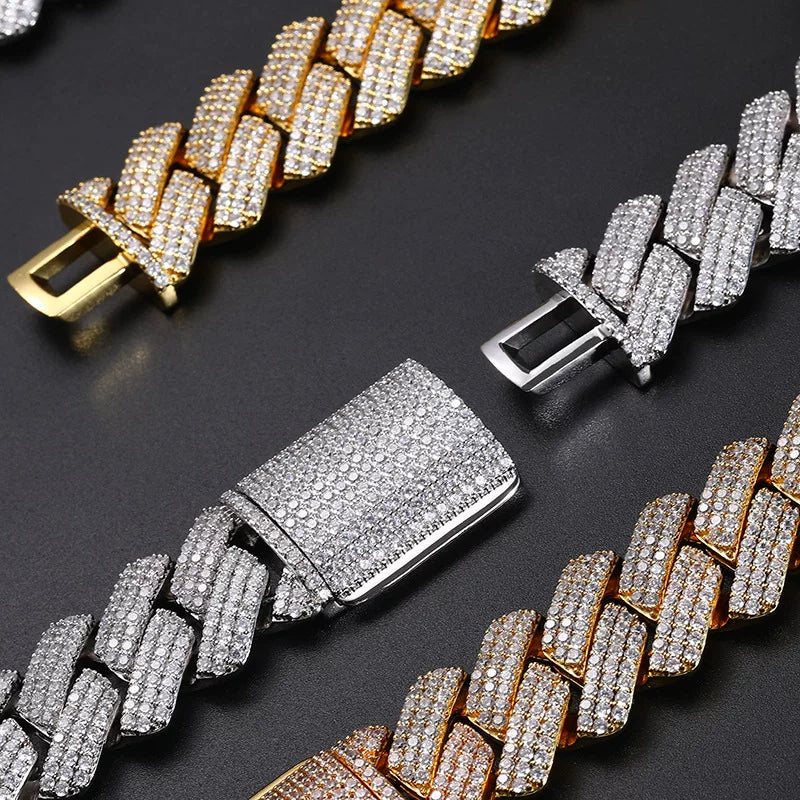 Titan 25mm Iced Cuban Link Necklace
