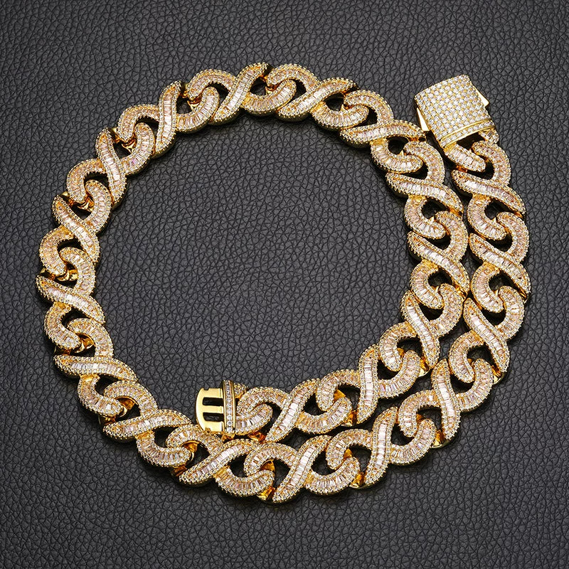 Luxe 16mm Baguette Cuban Link Chain