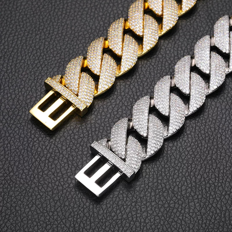 Glacier 20mm Full Iced Cuban Bracelet